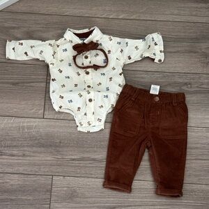 Adorable Baby Outfit with Bow Tie